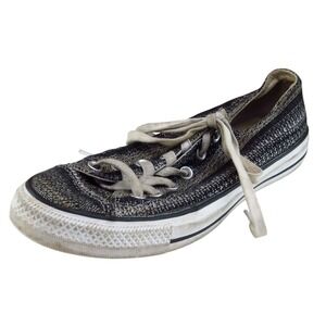 Converse Sz 7 Sneaker Black Fabric Men‎ All Star Medium (D, M) Athletic